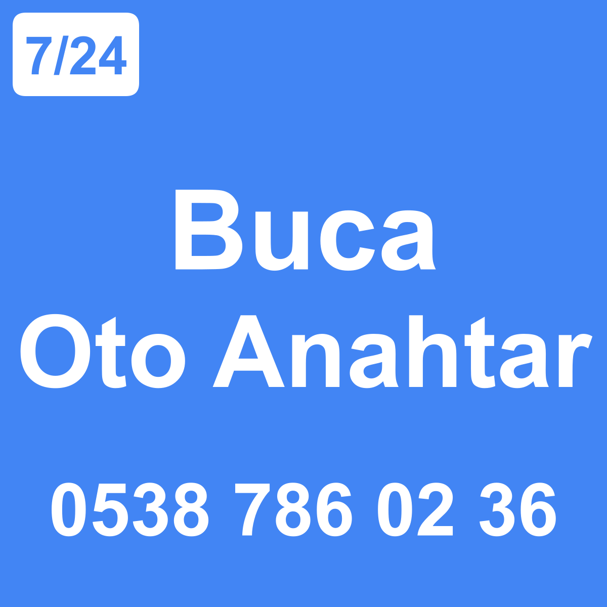 Buca Oto Anahtar Ustası 7/24 - 0538 786 02 36