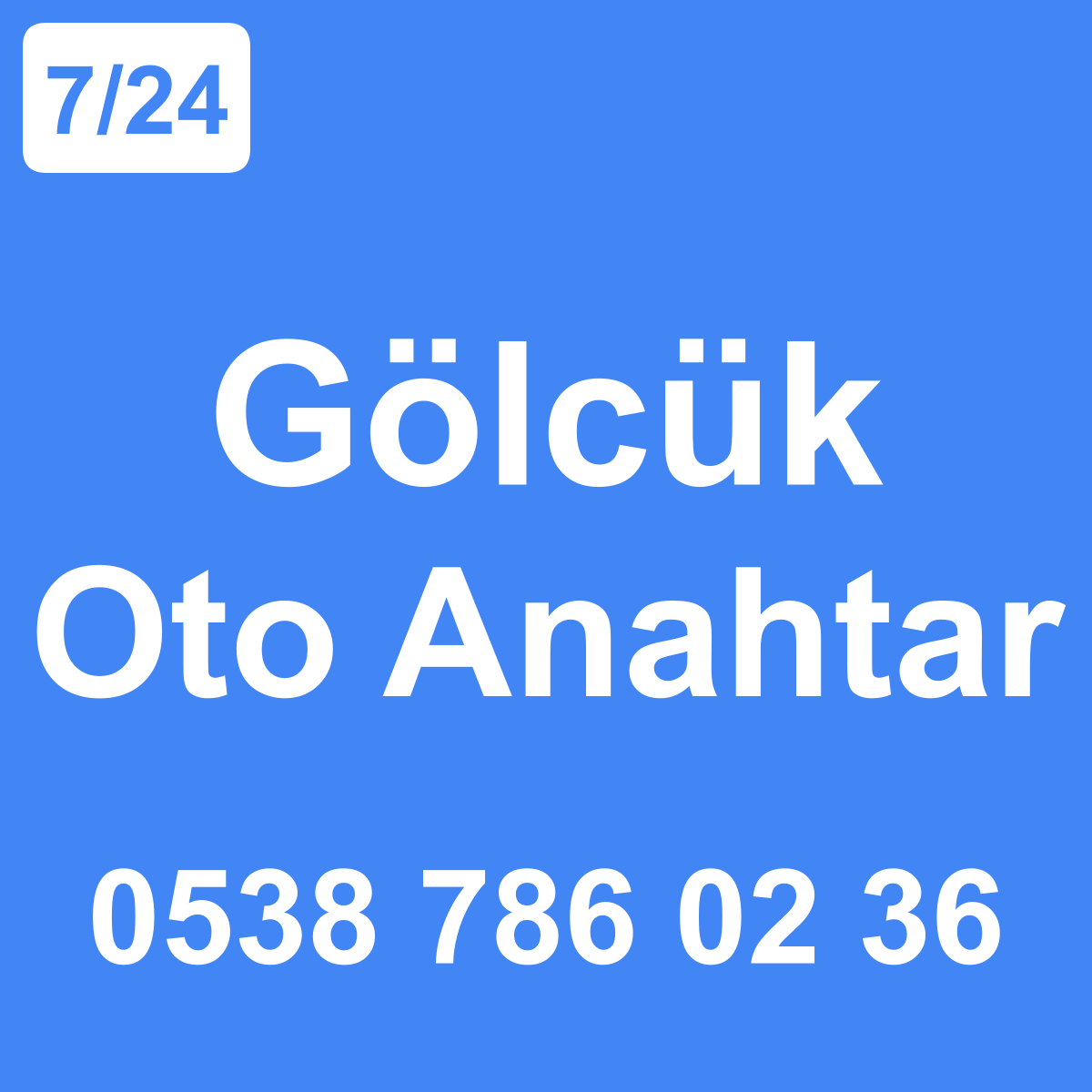 Gölcük Oto Anahtar Ustası 7/24 - 0538 786 02 36