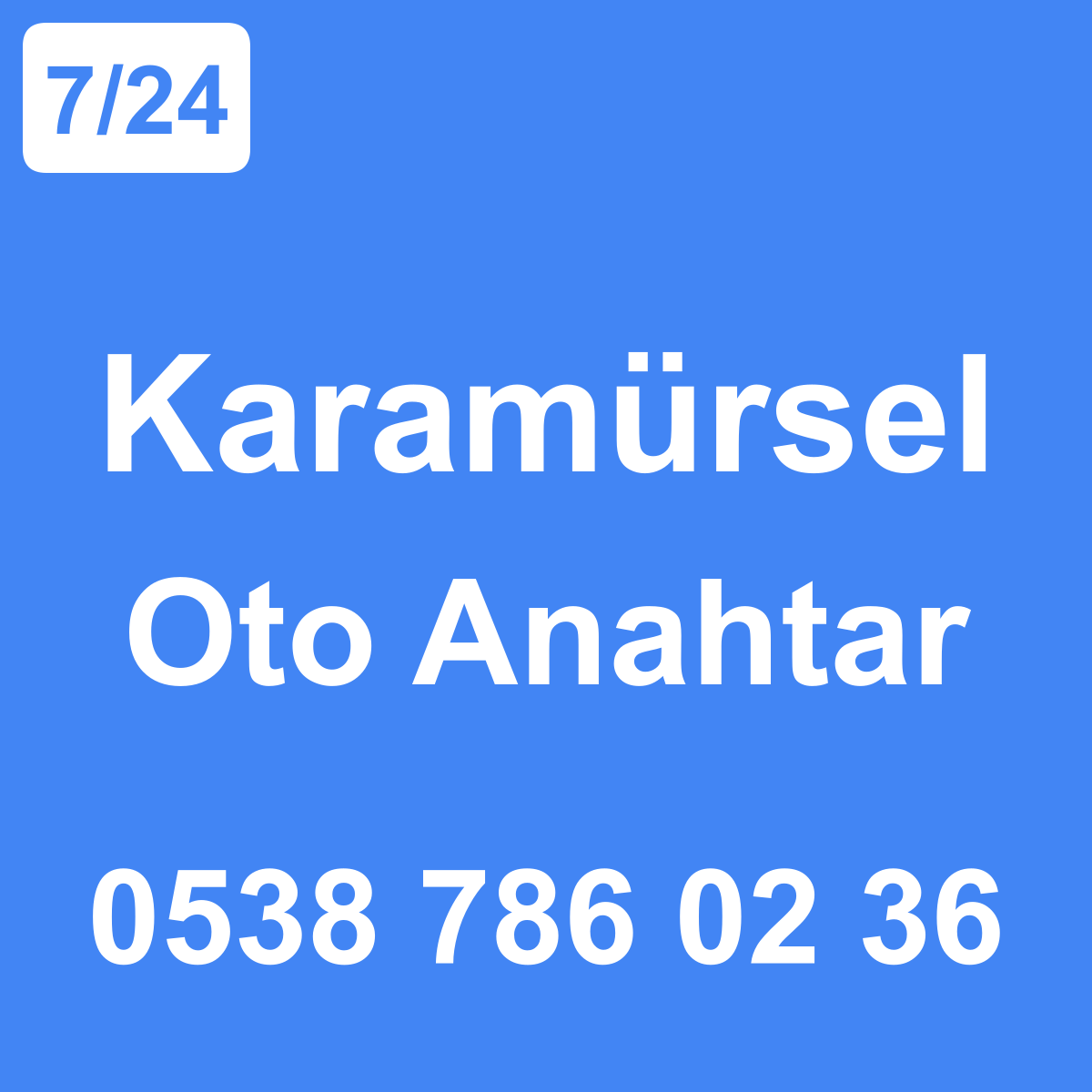 Karamürsel Oto Anahtar Ustası 7/24 - 0538 786 02 36