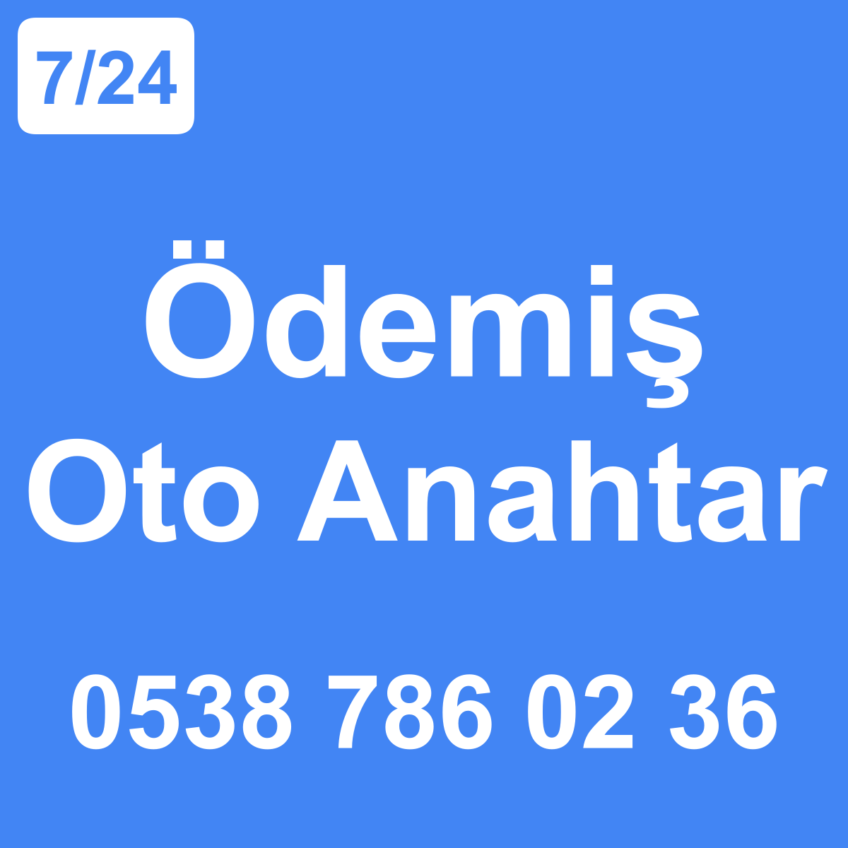 Ödemiş Oto Anahtar Ustası 7/24 - 0538 786 02 36